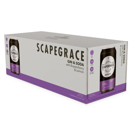 Scapegrace Boysenberry & Lemon 5% Cans 10x330ml