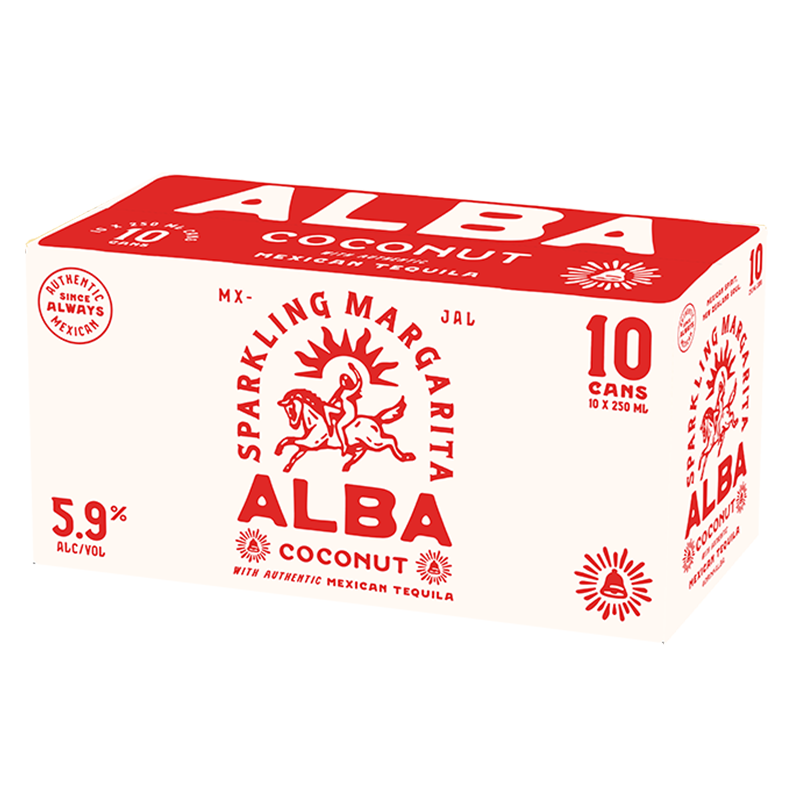 Alba Coconut Margarita 5.9% 10 Pack Cans