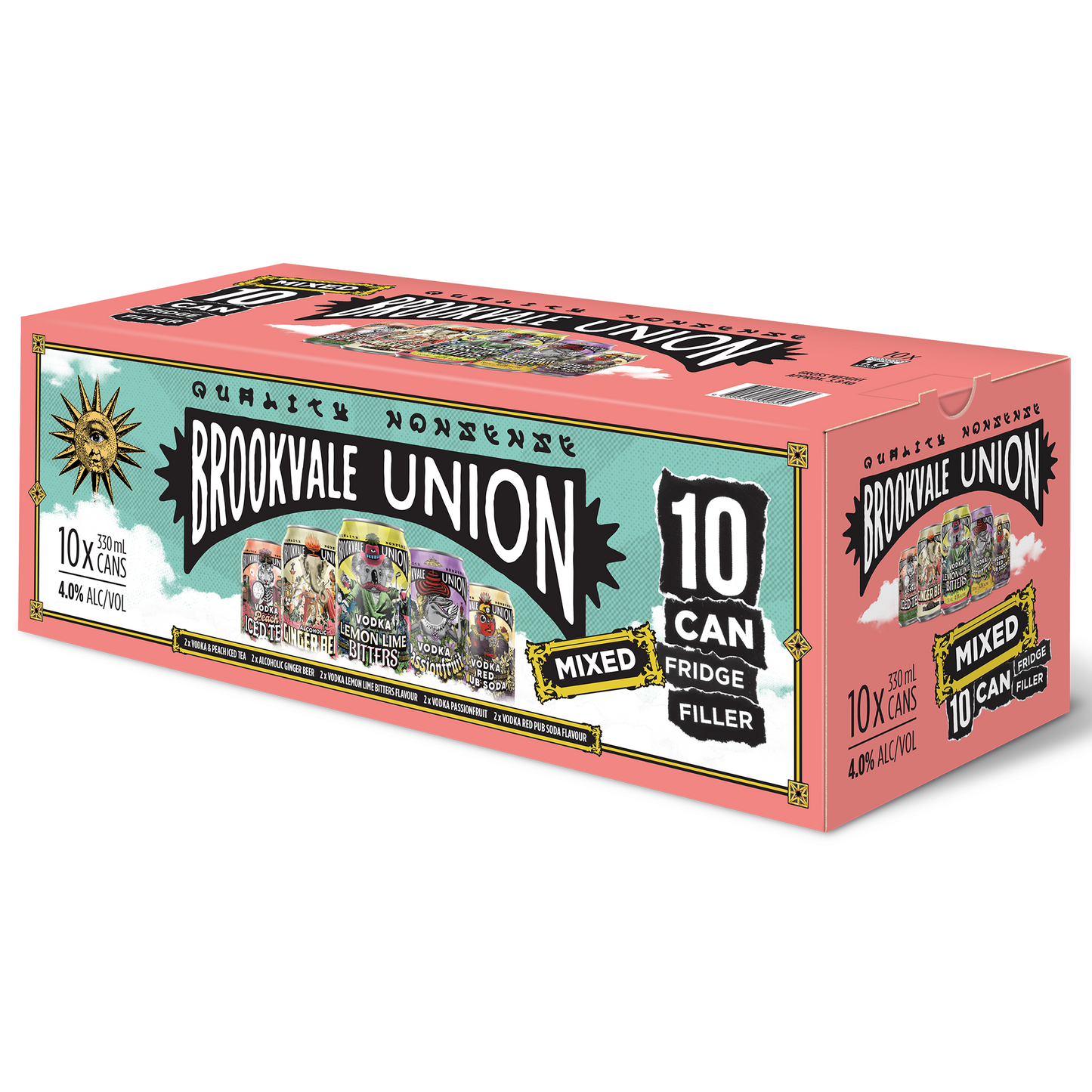 Brookvale Union Mixed Flavoured 10 pack 330ml cans