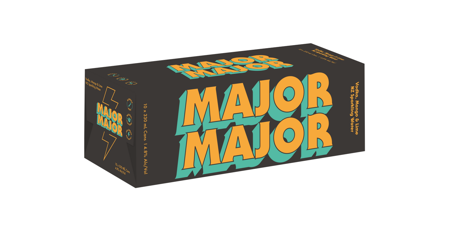 Major Major Vodka, Mango 6% Cans 10x330ml