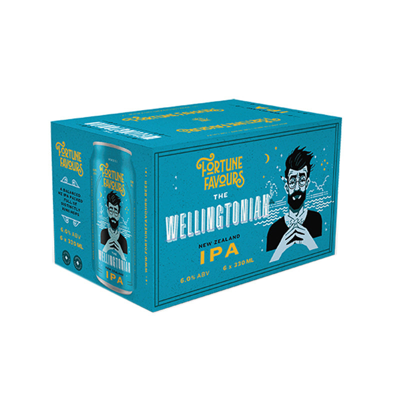 Fortune Favours The Wellingtonian NZ IPA Cans 6x330ml