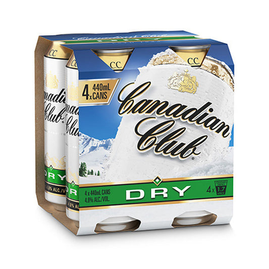 Canadian Club Dry 6pk 4.8% 440ml Cans