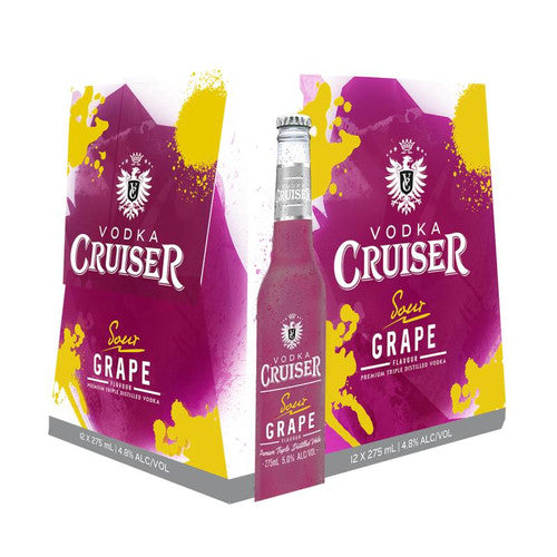 Cruiser Sour Grape 4.8% 275ml 12pk Bottles