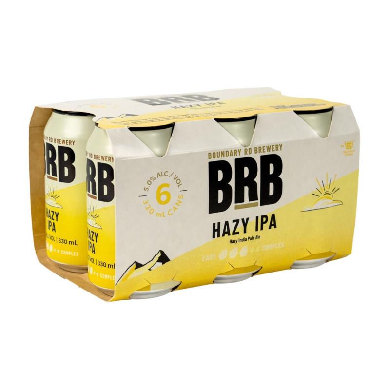 Boundary Road Brewery Hazy IPA Cans 6x330ml