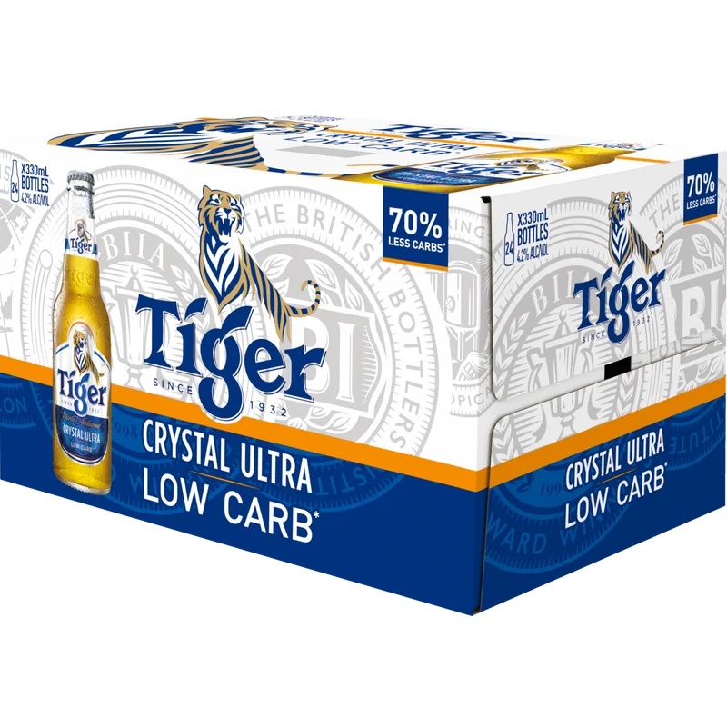 Tiger Crystal Ultra Low Carb 24pk Bottles