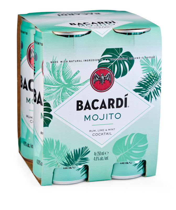 Bacardi Cocktails Mojito 4pk Cans
