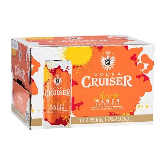 Cruiser Mango Raspberry 7% 250ml 12pk Cans