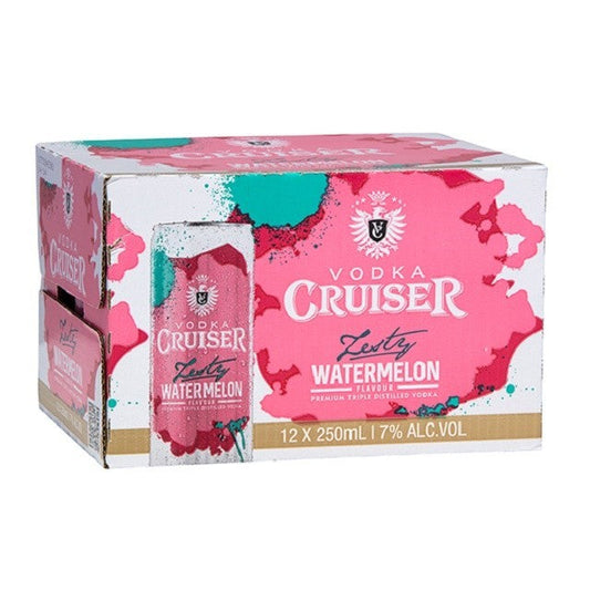 Cruiser Watermelon 7% 250ml 12pk Cans
