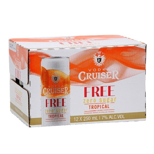 Cruiser Zero Tropical 7% 250ml 12pk Cans