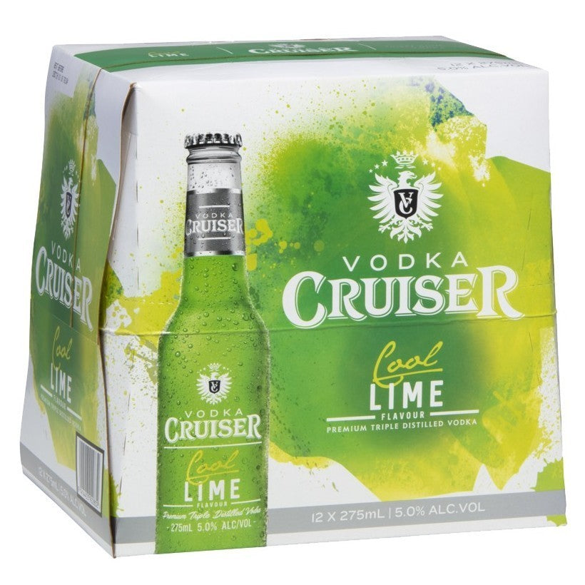 Cruiser Cool Lime 4.8% 275ml 12pk Bottles