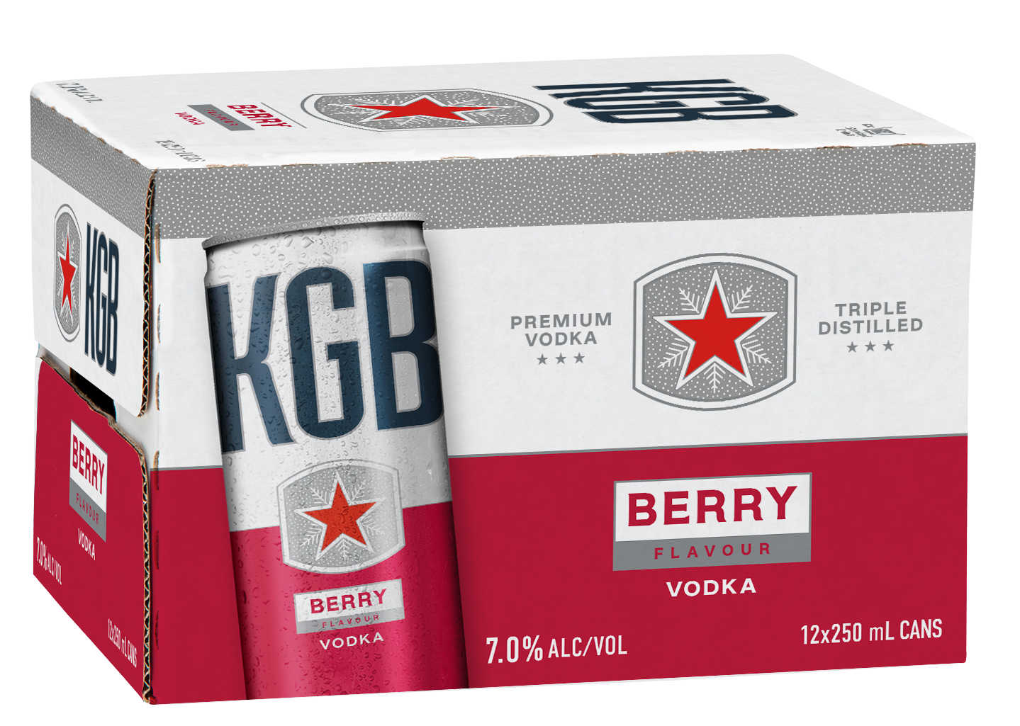 Kgb Berry 7% 12pk 250ml Cans