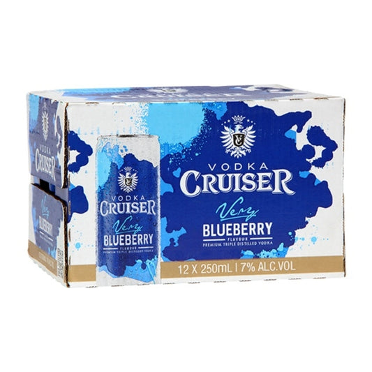 Cruiser Blueberry 7% 250ml 12pk Cans