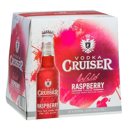Cruiser Raspberry 4.8% 275ml 12pk Bottles