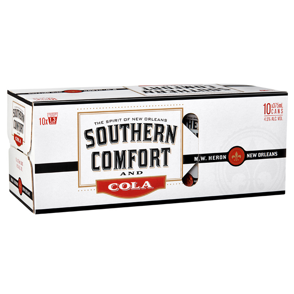 Southern Comfort & Cola 10pk cans 375ml