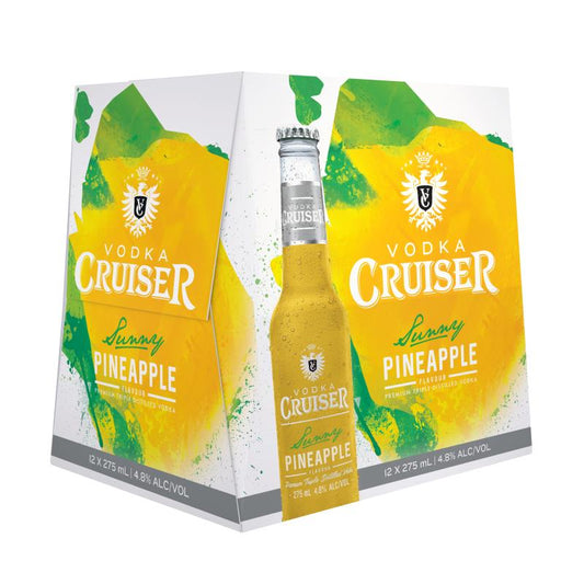 Cruiser Pineapple 4.8% 275ml 12pk Bottles