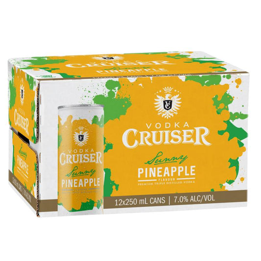 Cruiser Pineapple 7% 250ml 12pk Cans