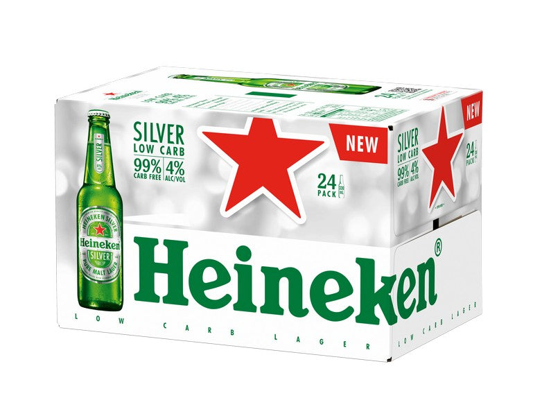 Heineken Sliver Low Carb 24pk Btls