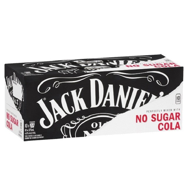 Jack Daniel's No Sugar Cola 10pk Cans
